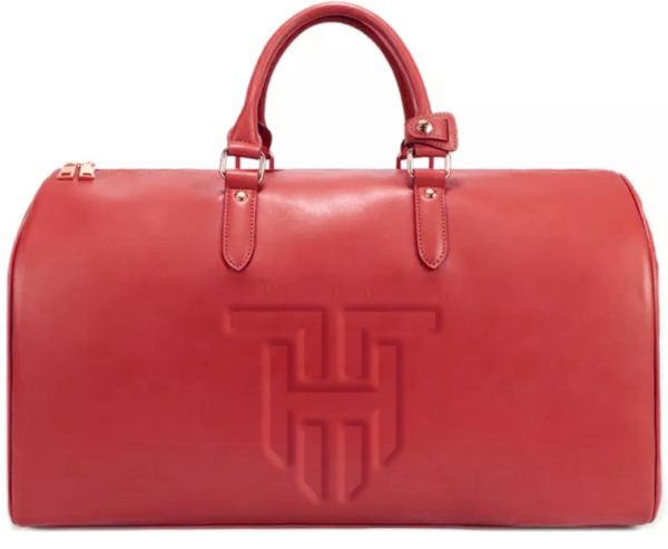 " Vitality " -  Leather Travel Duffle Bag - Image 3